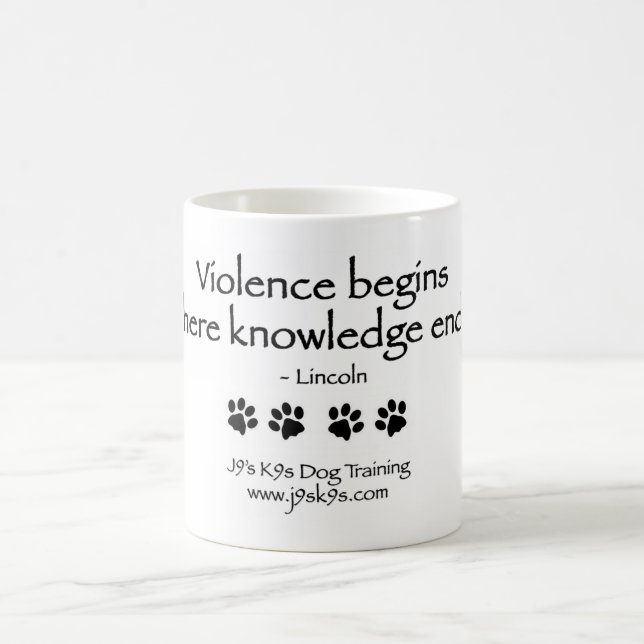 Mug La violence commence où la connaissance finit la (Centre)