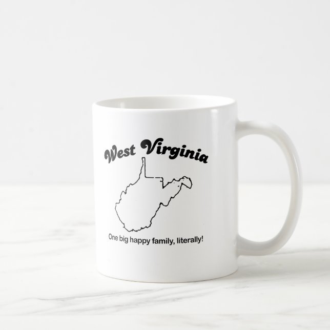 Mug La Virginie Occidentale - une grande famille (Droite)