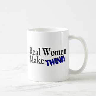Mug La vraie femme font des jumeaux (bleus)