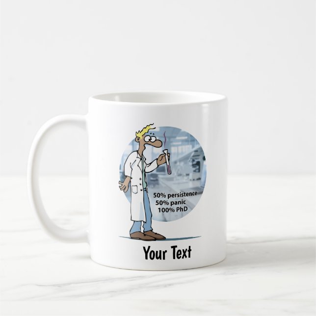 Mug Lab Life PhD Panic (Gauche)