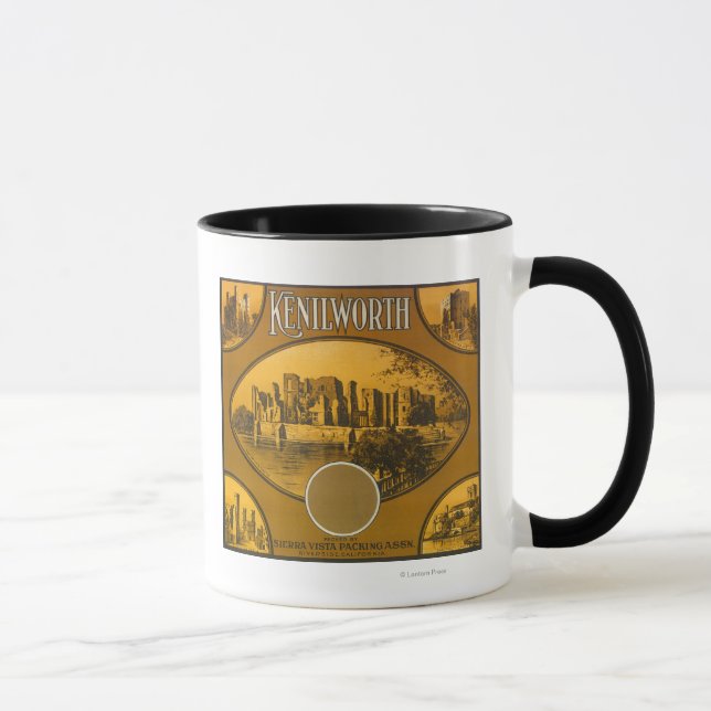 Mug Label orange KenilworthRiverside, CA (Droite)