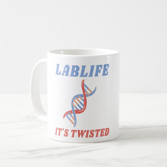 MUG LABLIFE IL EST DÉSIGNÉ - ADN DÉSIGNÉ (Devant gauche)
