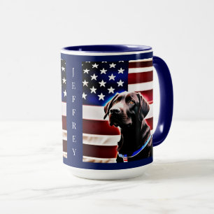 Mug Laboratoire de chocolat avec American Flag Patriot