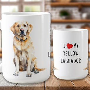 Mug Laboratoire Jaune - J'aime mon Labrador Jaune