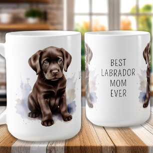 Mug LABRADOR AU CHocolat MOM Amoureux des chiens Cute 