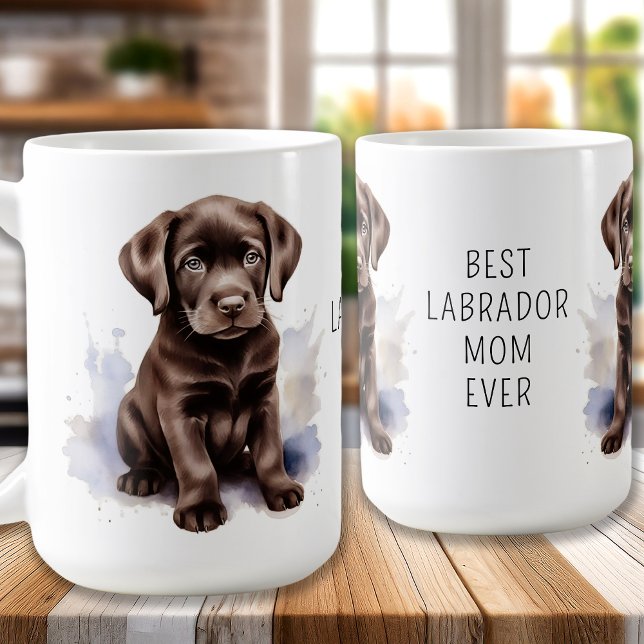 Mug LABRADOR AU CHocolat MOM Amoureux des chiens Cute  (Créateur téléchargé)