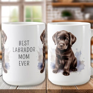 Mug LABRADOR au chocolat MOM mignon Amoureux des chien