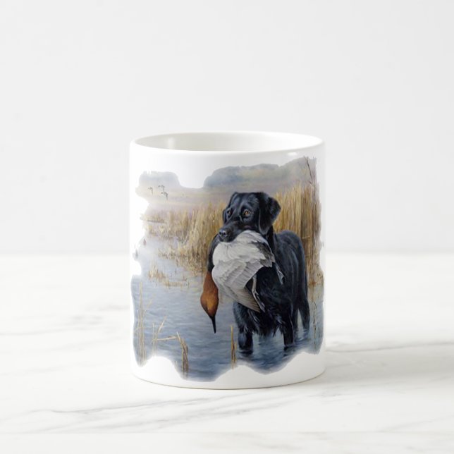 Mug Labrador avec la chasse de canard de canard (Centre)