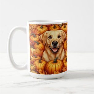 Mug Labrador Retriever avec feuilles d'automne et Citr