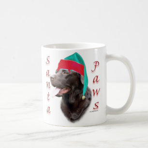Mug Labrador Retriever (choc) Père Noël Paws