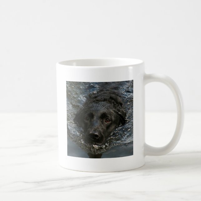 Mug Labrador retriever noir personnalisable (Droite)