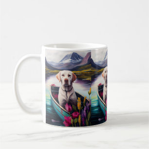 Mug Labrador sur une rame : une aventure Pittoresque