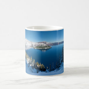 Mug Lac crater Orégon central du sud en hiver