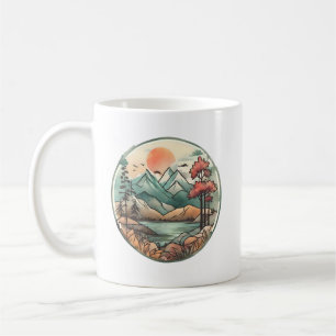 Mug Lac de montagne tranquille