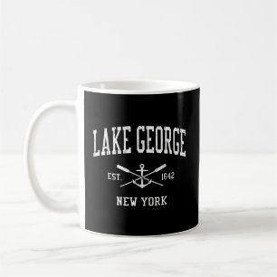 Mug Lac George Ny Voitures Croisées Bateau Ancre Sport