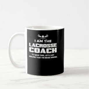Mug Lacrosse Coach Drôle Cadeau - Supposons que je ne 