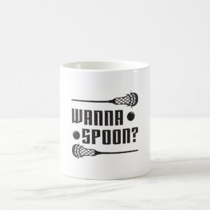 Mug Lacrosse Lecteur Lax Wanna Spoon Drôle Idée cadeau