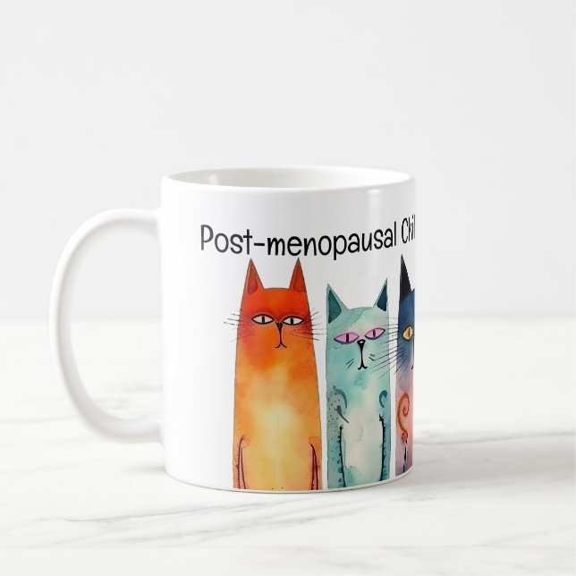 Mug Lady de chat sans enfant post-ménopause pour Kamal (Gauche)