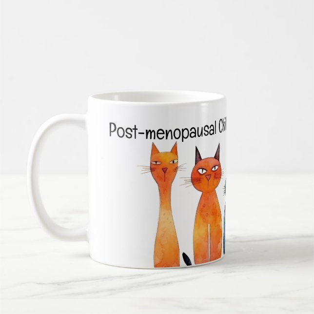 Mug Lady de chat sans enfant post-ménopause pour Kamal (Gauche)
