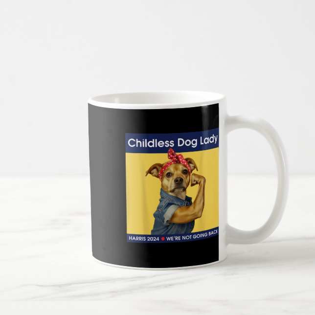 Mug Lady du chien Kamala-harris 2024 (Droite)