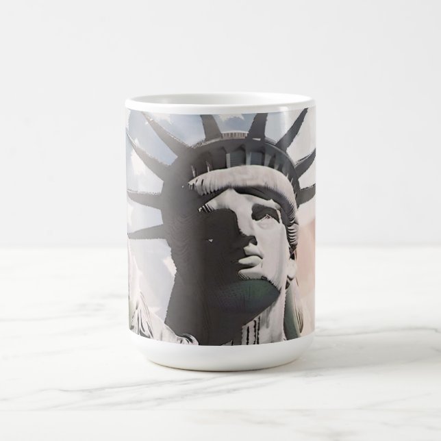 Mug Lady Liberty et le drapeau américain (Centre)