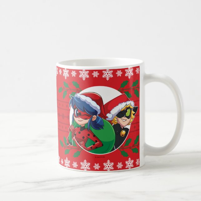 Mug Ladybug & Cat Noir | Graphique de vacances (Droite)