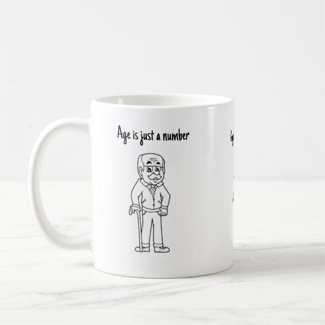 Mug L'âge est juste un nombre (Gauche)