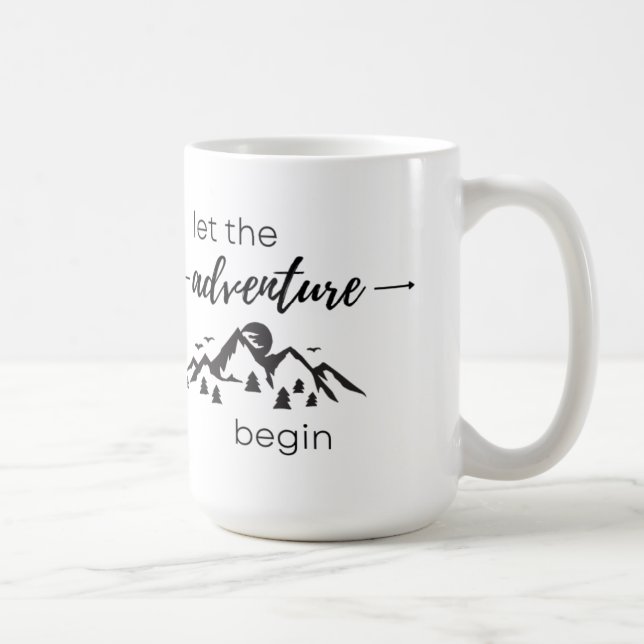 Mug Laisser l'aventure commencer à se mélanger (Droite)