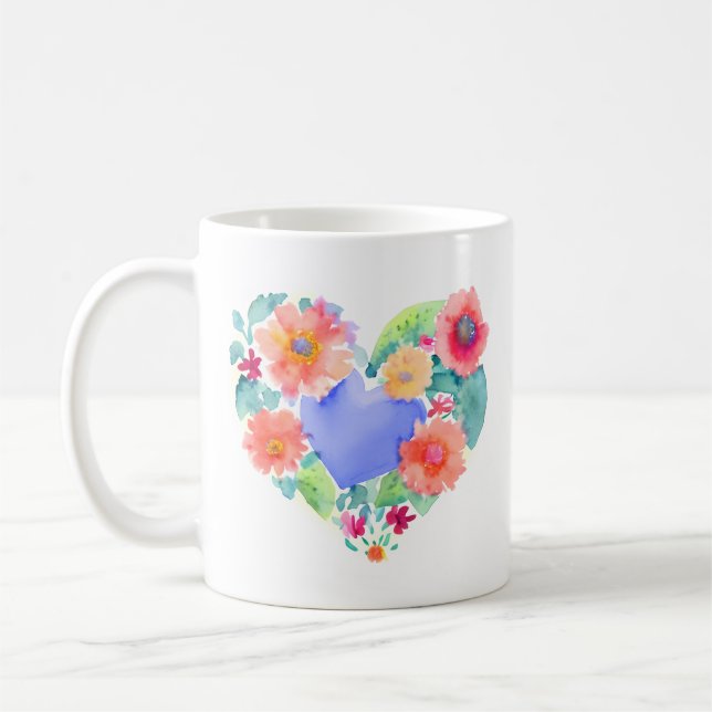 Mug Laissez fleurir vos rêves | Couronne florale (Gauche)