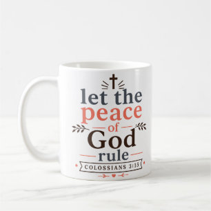 Mug Laissez La Paix De Dieu Gouverner Verset Biblique 