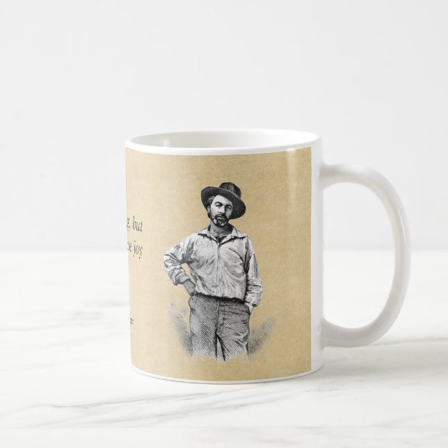 Mug "Laissez-le des citations de Walt Whitman produire (Droite)