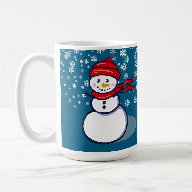 Mug Laissez neigeux bonhomme de neige (Gauche)