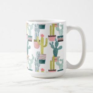 Mug Laissez-nous taco au sujet de motif de cactus de