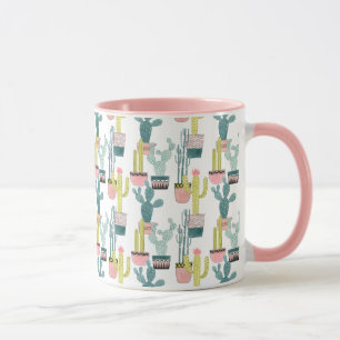 Mug Laissez-nous taco au sujet de motif de cactus de