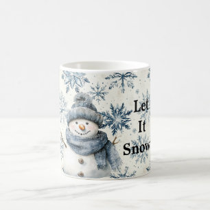 Mug Laissez Tomber Neige Bonhomme de Neige Flocons de
