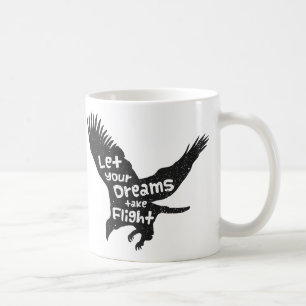Mug Laissez vos rêves prendre le vol Aigle volant