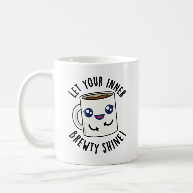 Mug Laissez Votre Brasserie Intérieure Briller Drôle P (Gauche)