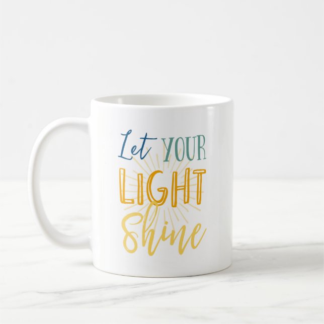 Mug Laissez votre éclat léger (Gauche)