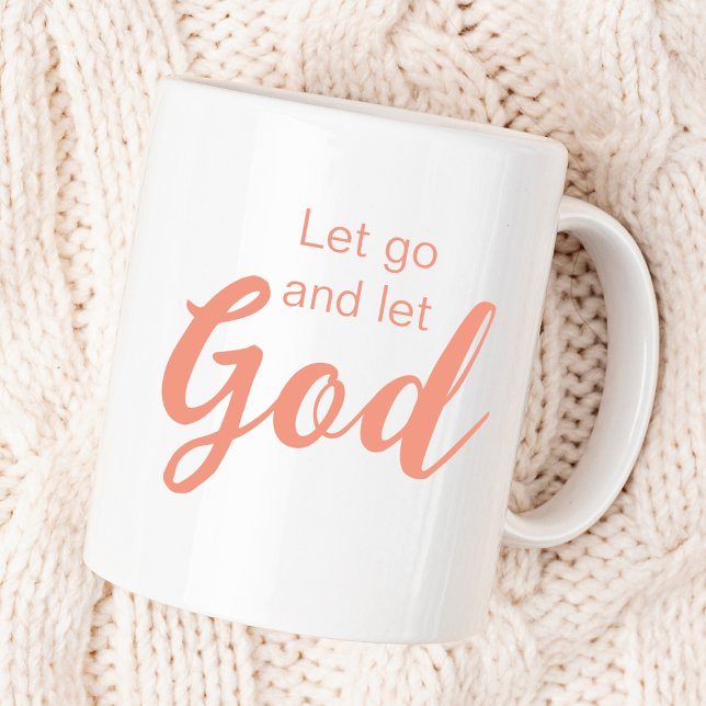 Mug Laissons Dieu Écriture Chrétienne Personnaliser (Créateur téléchargé)