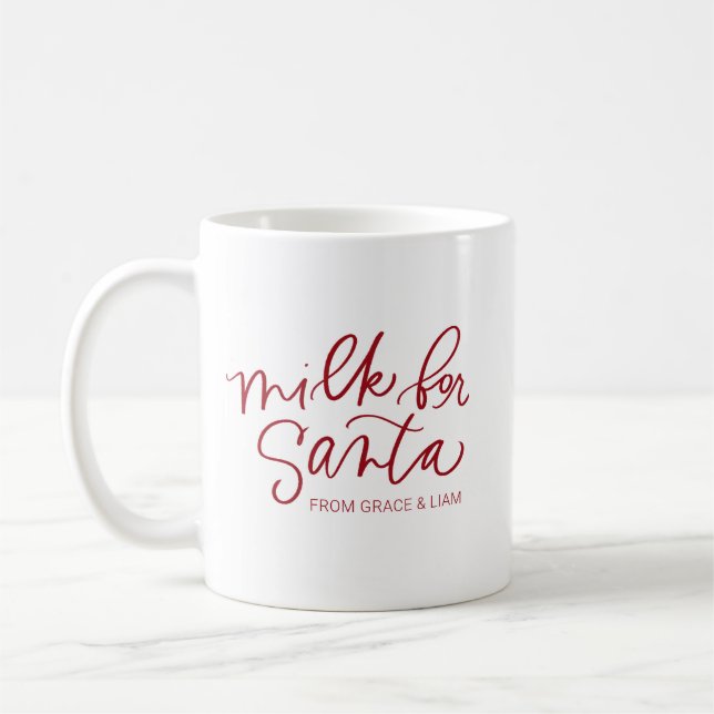 Mug Lait pour confiture personnalisée Père Noël (Gauche)