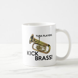 Mug Laiton de coup-de-pied de joueurs de tuba