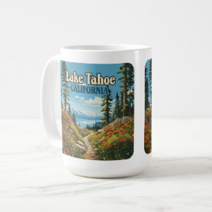 Mug Lake Tahoe California Nevada Retro Travel