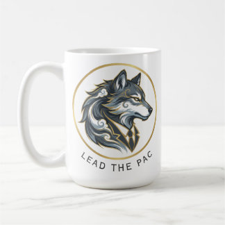 Mug L'Alpha d'entreprise - Leader Loup Solitaire Vinta