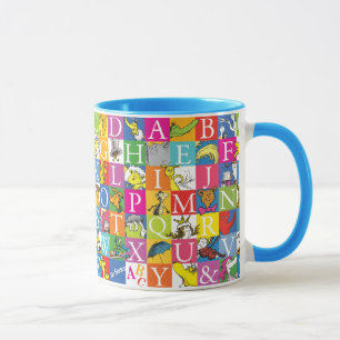 Mug L'alphabet en blocs de couleur de Dr Seuss