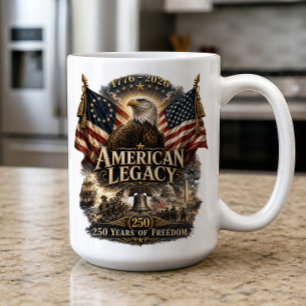 Mug L'Amérique 250 Ans 1776 2026 4 juillet