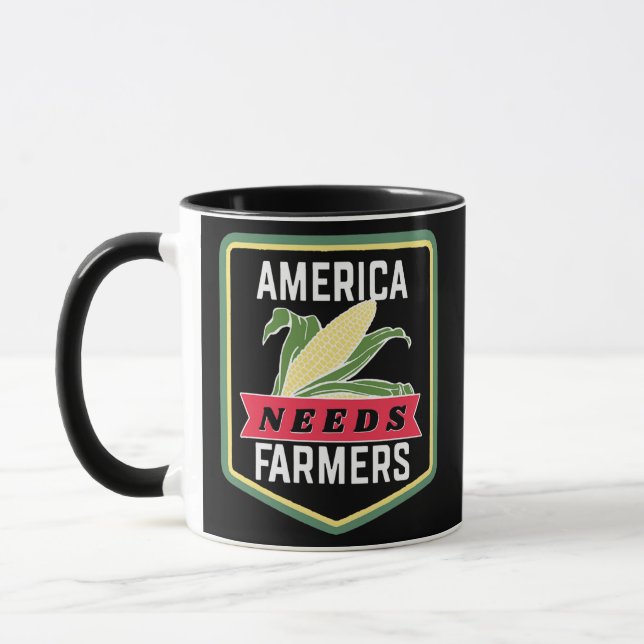 Mug L'Amérique a besoin de fermiers T pour un agricult (Gauche)