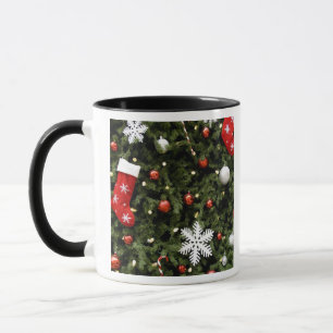 Mug L'Amérique du Nord. Décorations de Noël sur