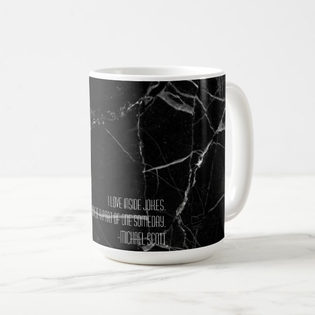 Mug L'amitié Michael Scott dans la plaisanterie Café m (Devant droit)