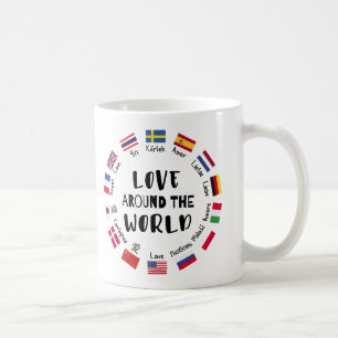 Mug L'amour autour des langues du monde