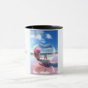 Mug L'amour dans une boue : Heureuse Sainte-Valentin T